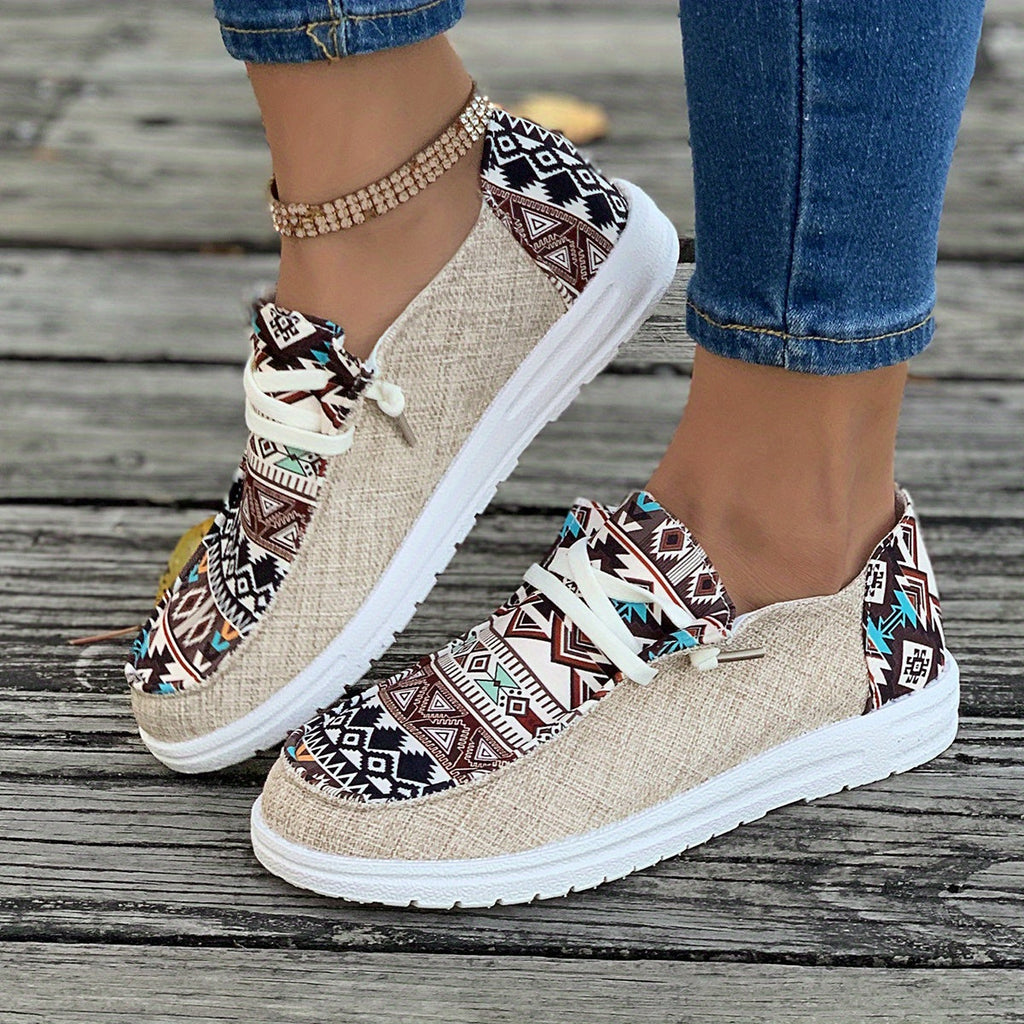 Valenzora | Segeltuchschuhe mit Print