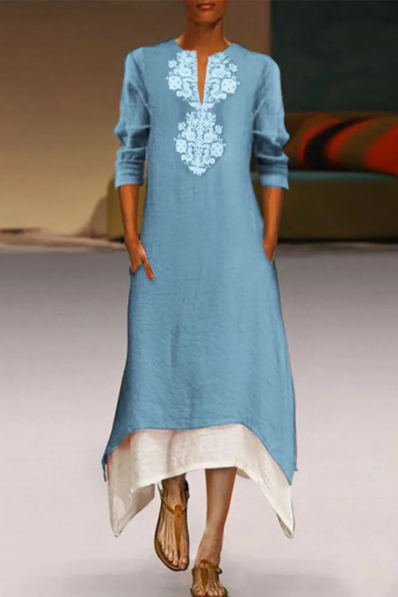 Valenzora | O-neck A-line dresses