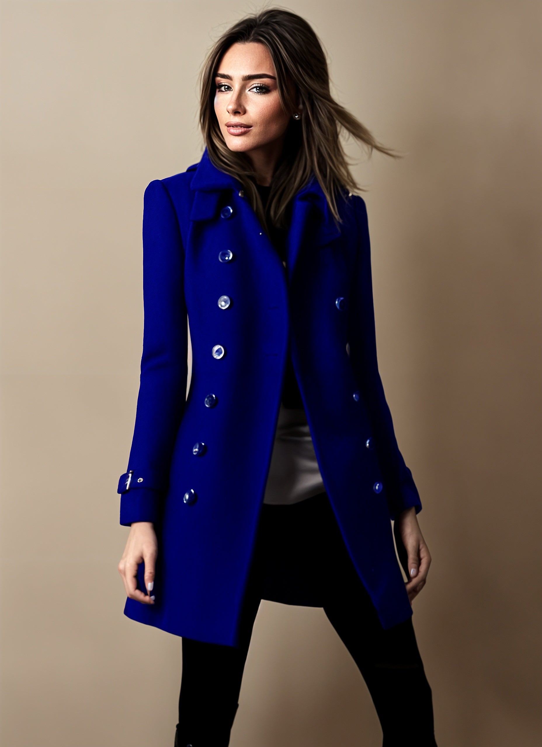 Valenzora | Zweireihiger Trenchcoat