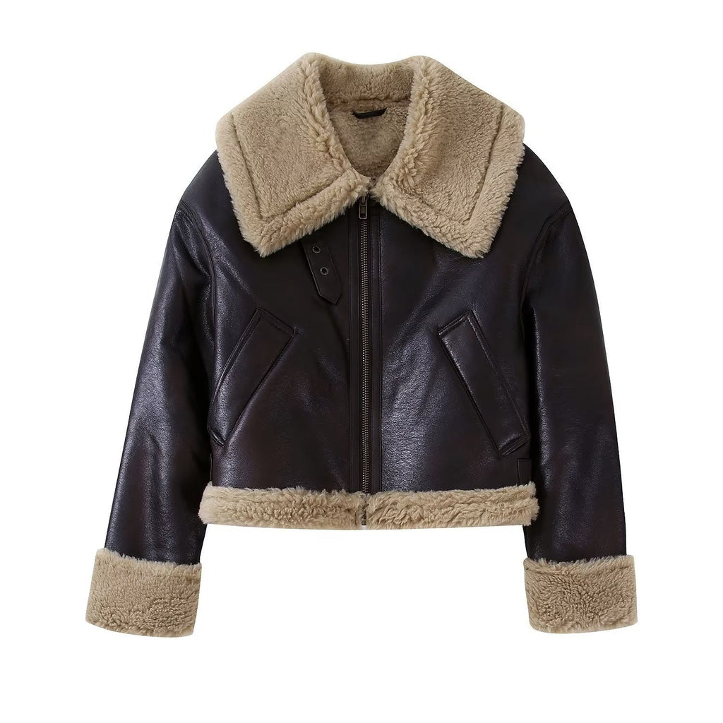 Valenzora | Classic Short Jacket in Fur and Leather