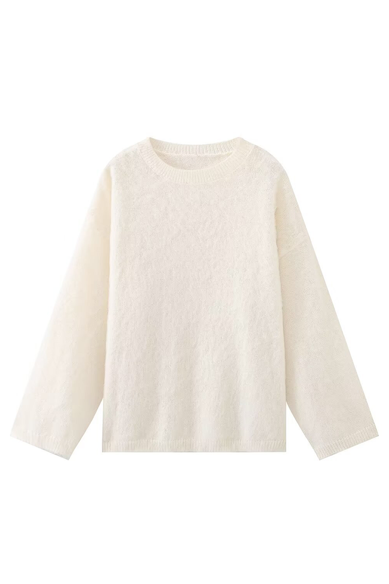 Valenzora | Lässige flauschige Rundhals-Pullover für jeden Tag
