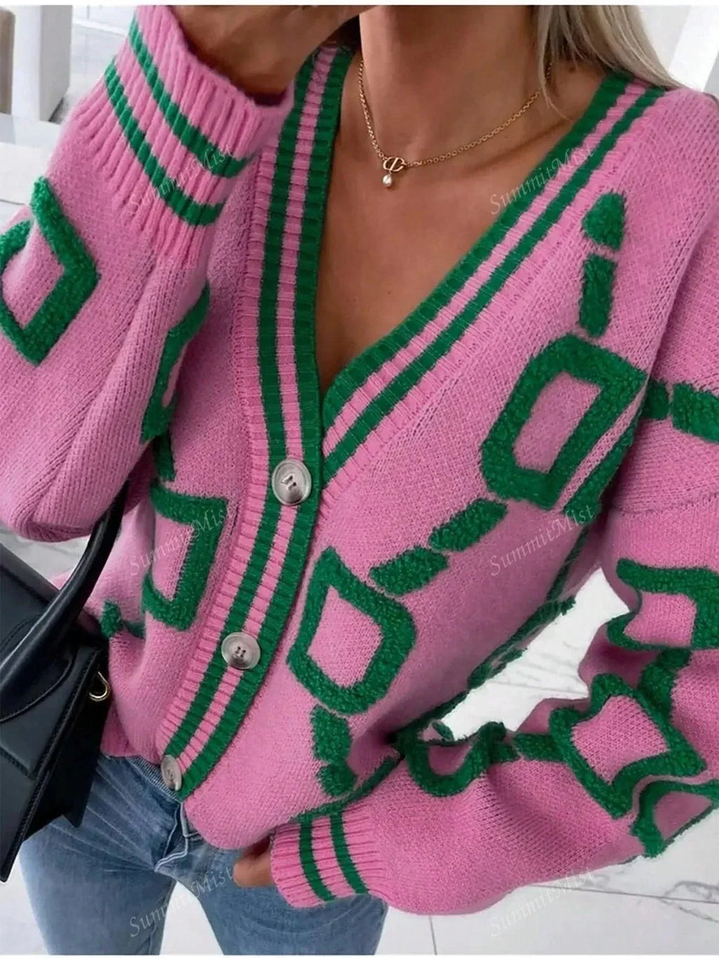 Valenzora | Damen-Cardigan mit Grafikdrucken