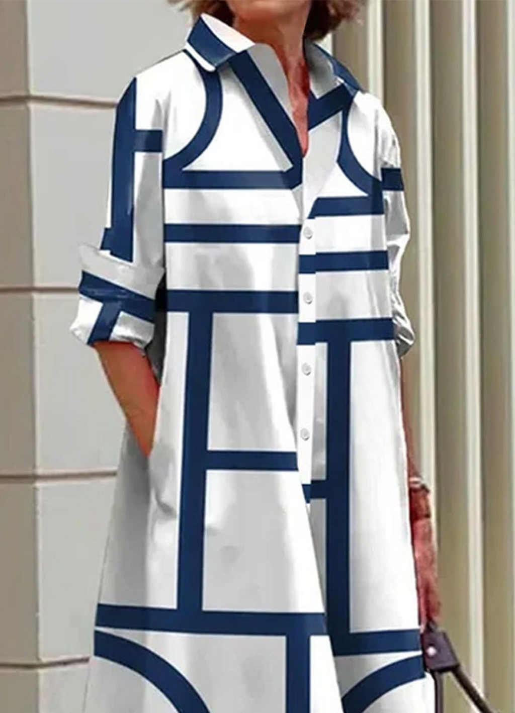 Valenzora | Plus Size Shirt for Evening Events for Women Midi