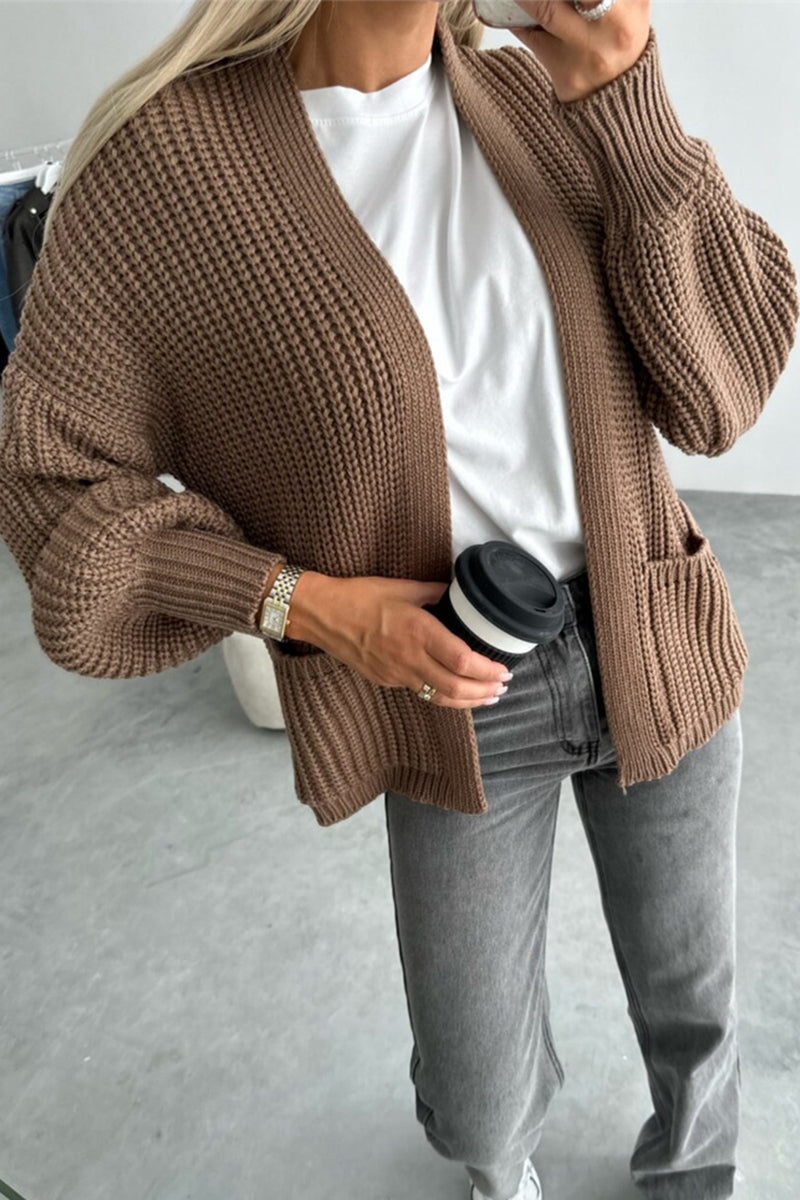 Valenzora | Lässige V-Ausschnitt-Jacke aus Taschengewebe – 5 Farben