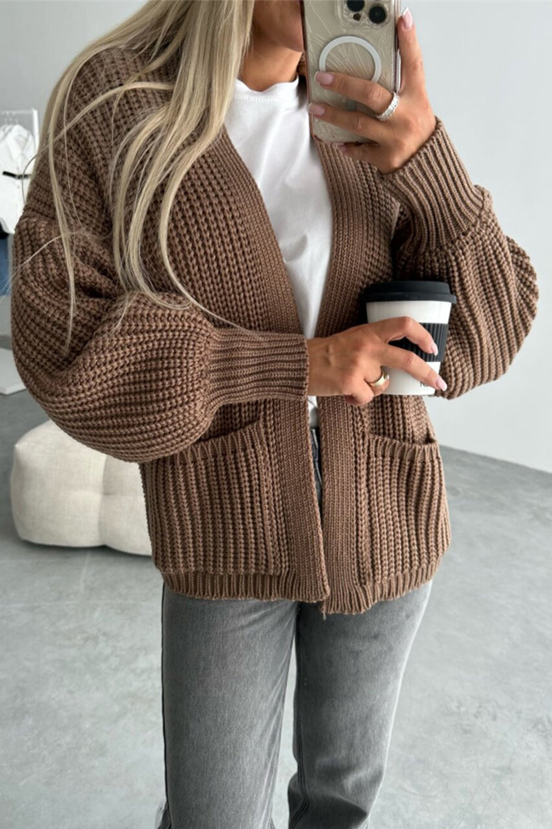 Valenzora | Lässige V-Ausschnitt-Jacke aus Taschengewebe – 5 Farben