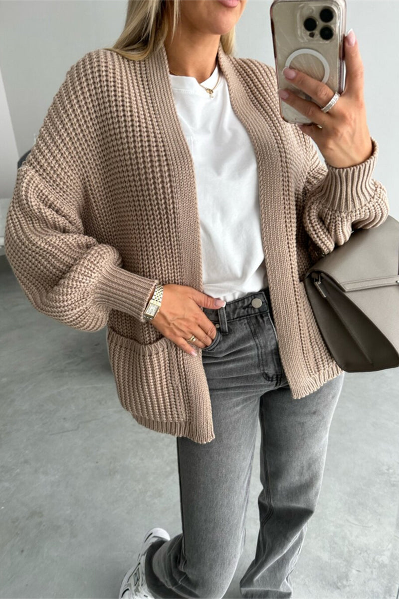 Valenzora | Lässige V-Ausschnitt-Jacke aus Taschengewebe – 5 Farben