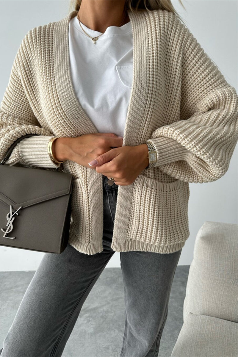 Valenzora | Lässige V-Ausschnitt-Jacke aus Taschengewebe – 5 Farben
