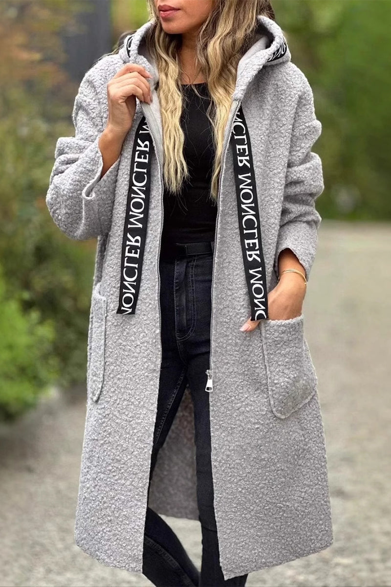 Valenzora | Lässige Patchwork-Kapuzenjacke mit Reißverschluss und Taschen - 6 Farben