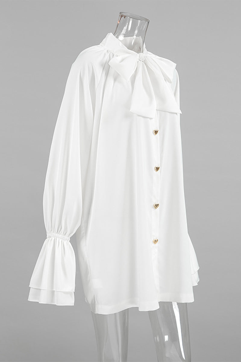 Valenzora | Elegant lace-up strap collar A-line dresses - 3 colors