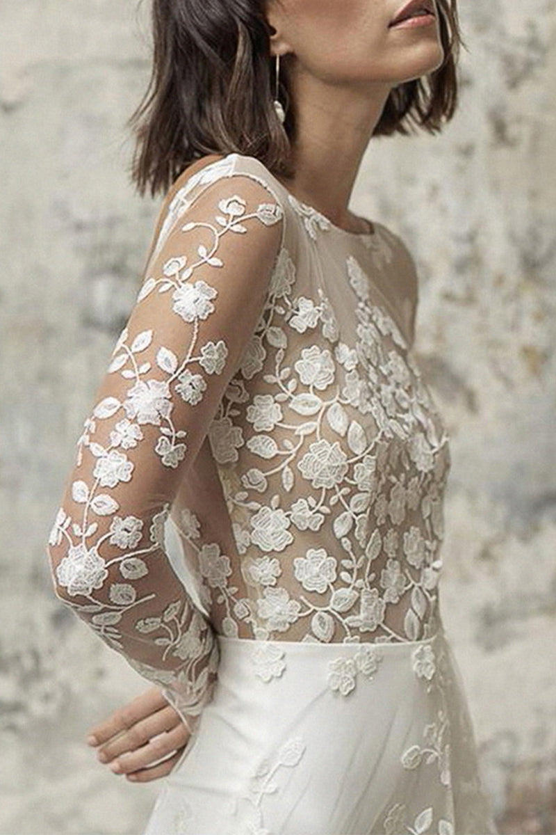 Valenzora | Sexy Lace Patchwork O-Neck Straight Jumpsuit