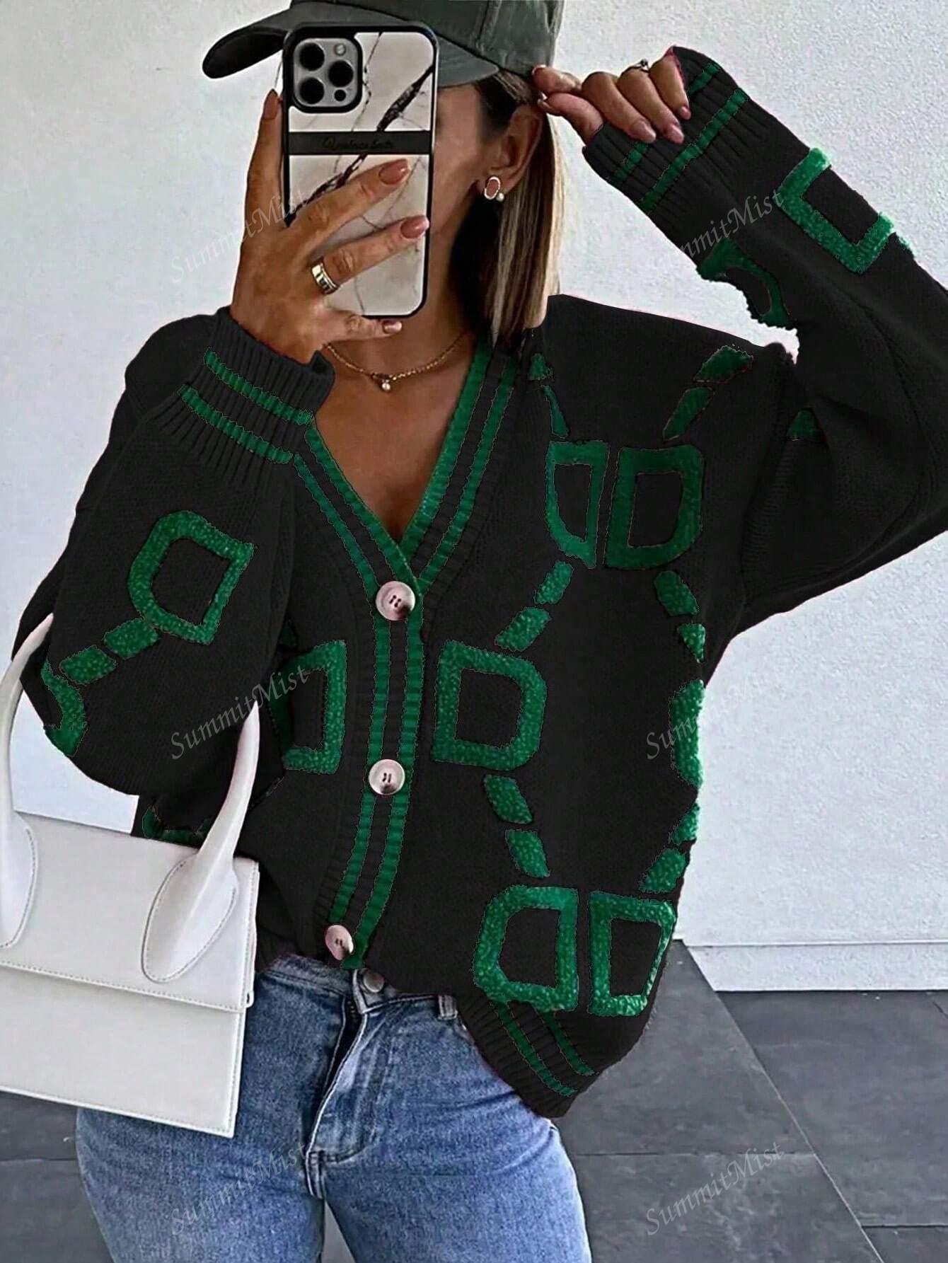 Valenzora | Damen-Cardigan mit Grafikdrucken