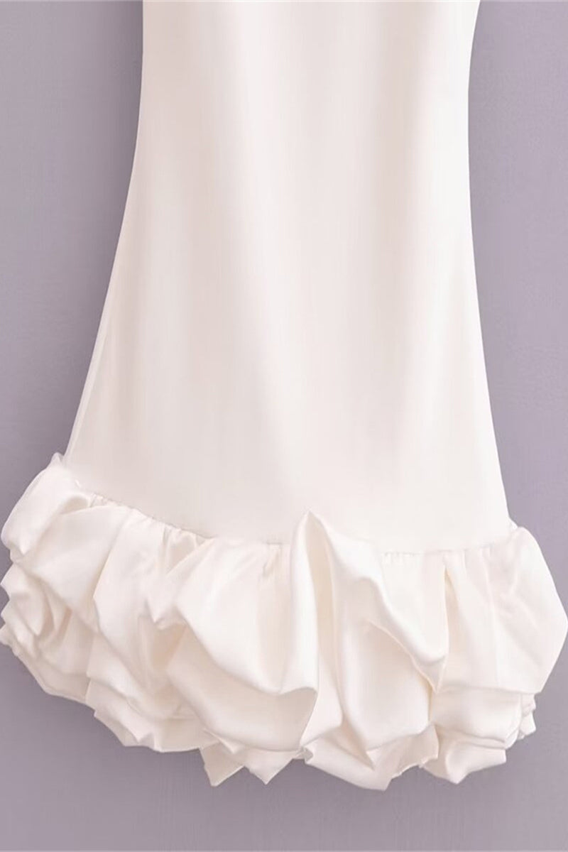 Valenzora | Sexy Ruffled O-Neck Sleeveless Dresses