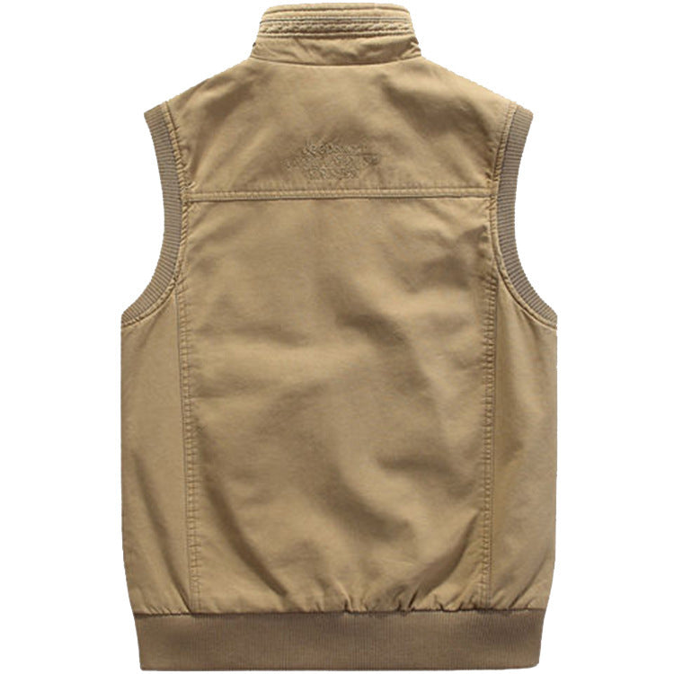 Valenzora | Casual Cotton Vest with Multiple Pockets