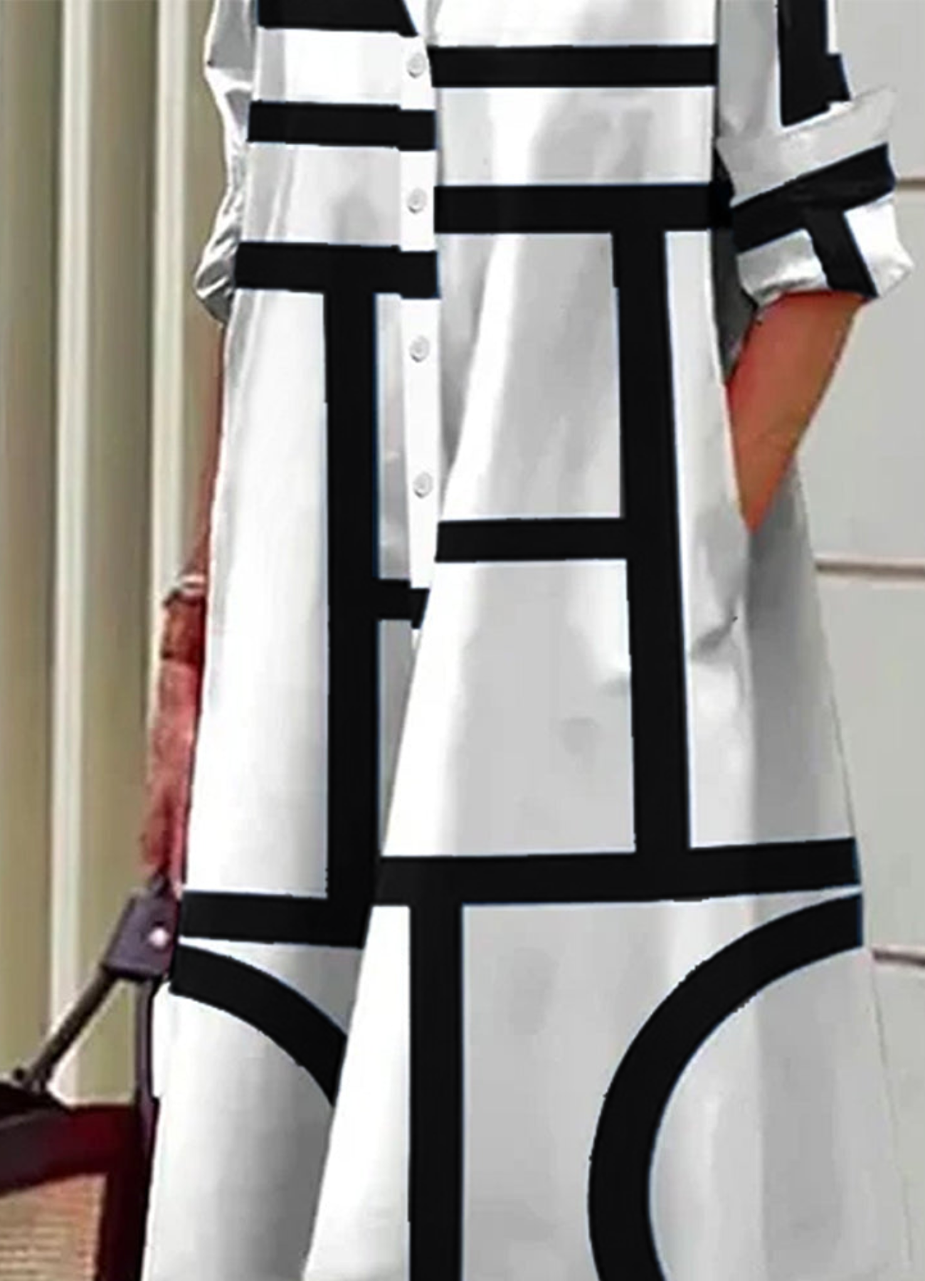 Valenzora | Plus Size Shirt for Evening Events for Women Midi
