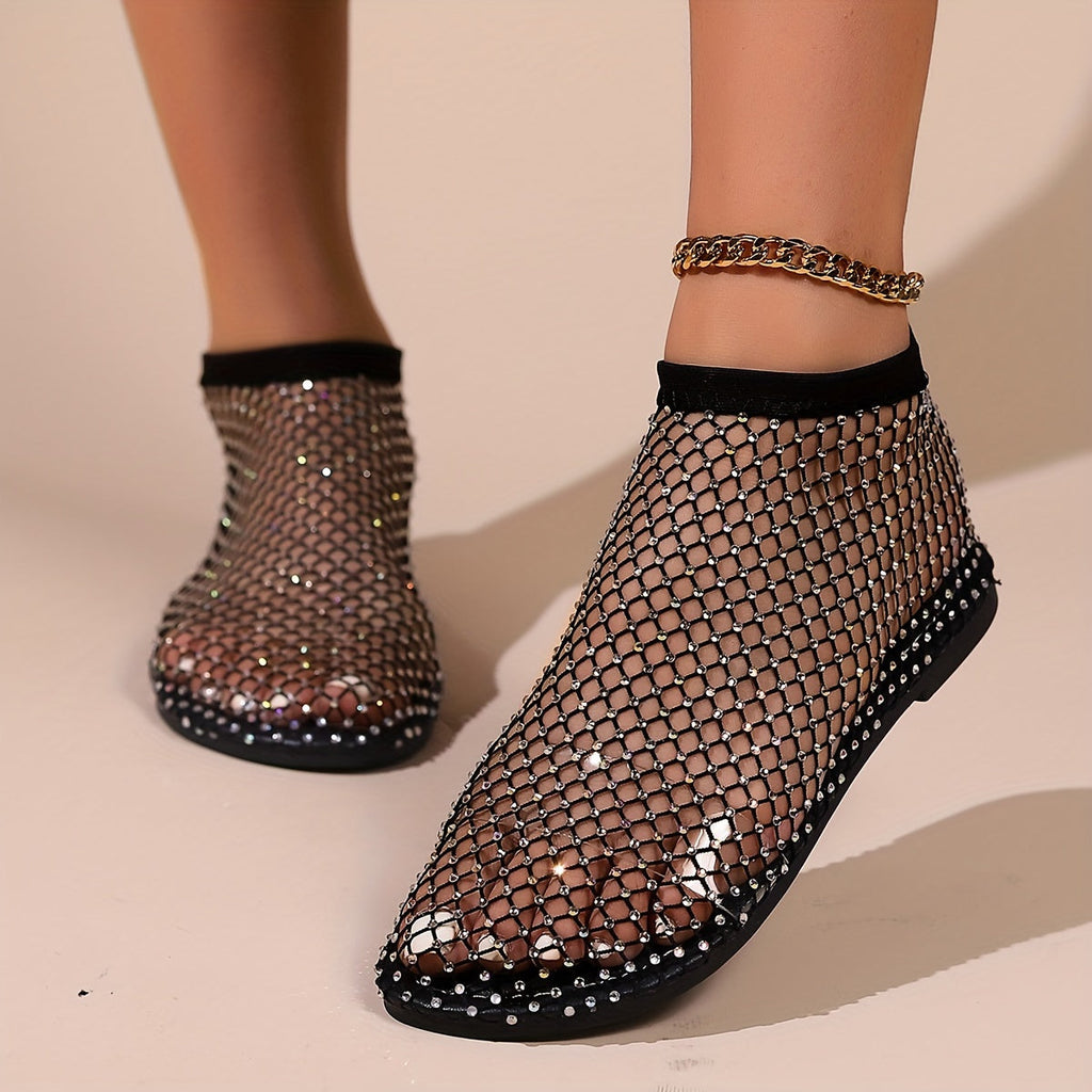 Valenzora | Construction Strasa, Flat Shoes, Transparent Sandals for the Beach