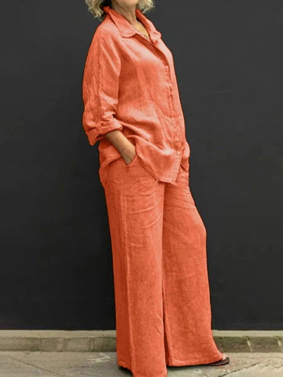 Valenzora | Women's suit with trousers and casual shirt