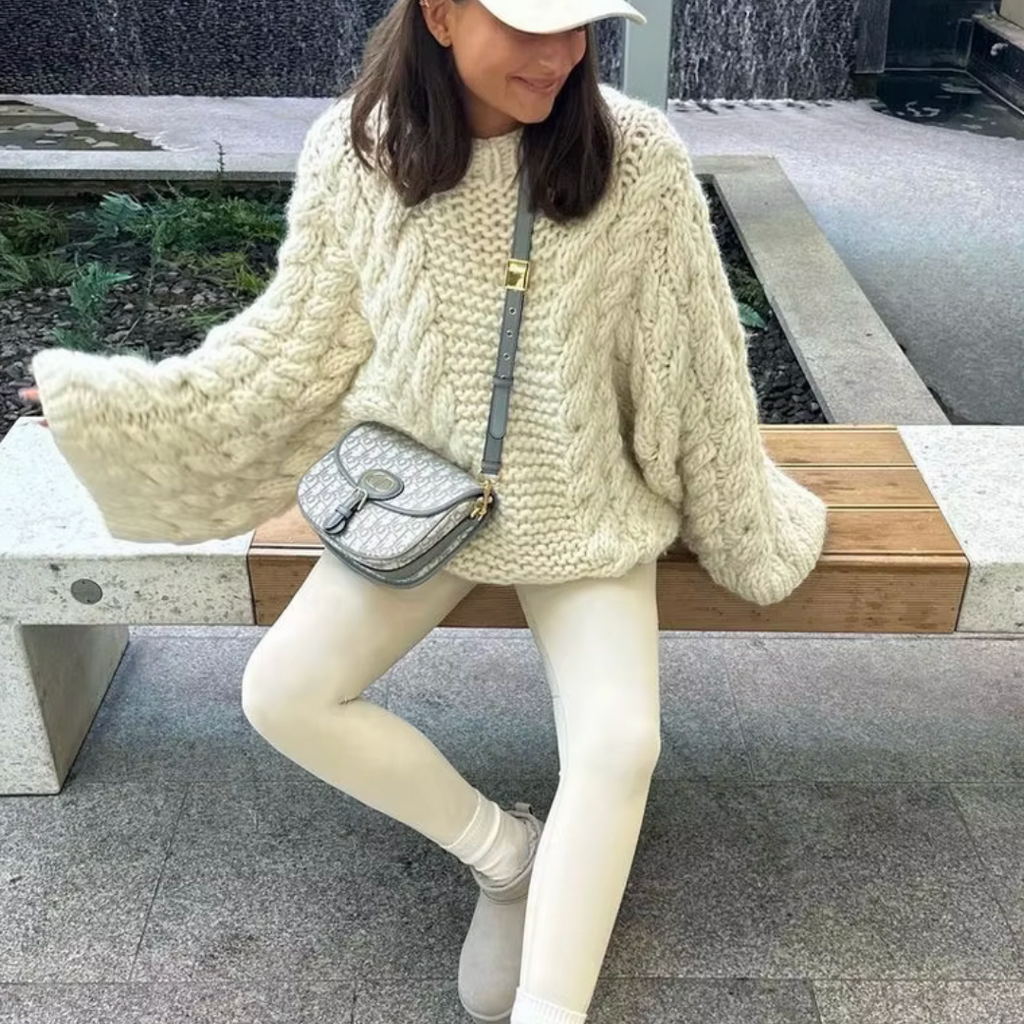Valenzora - Women's chunky knit oversized sweater
