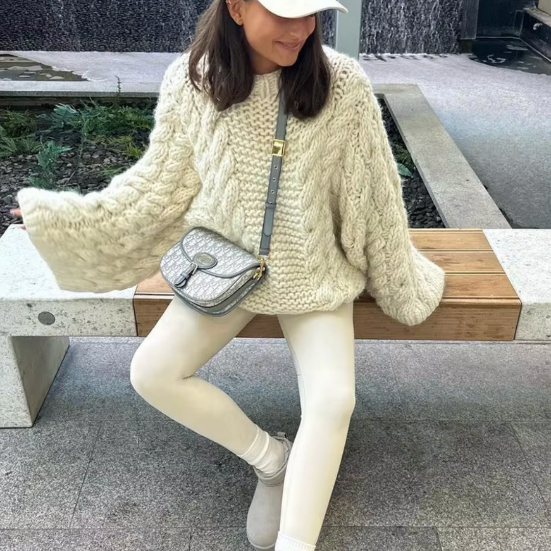 Valenzora - Women's chunky knit oversized sweater