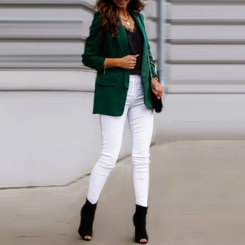 Valenzora | Stylish women's blazers with single button closure, ideal for work