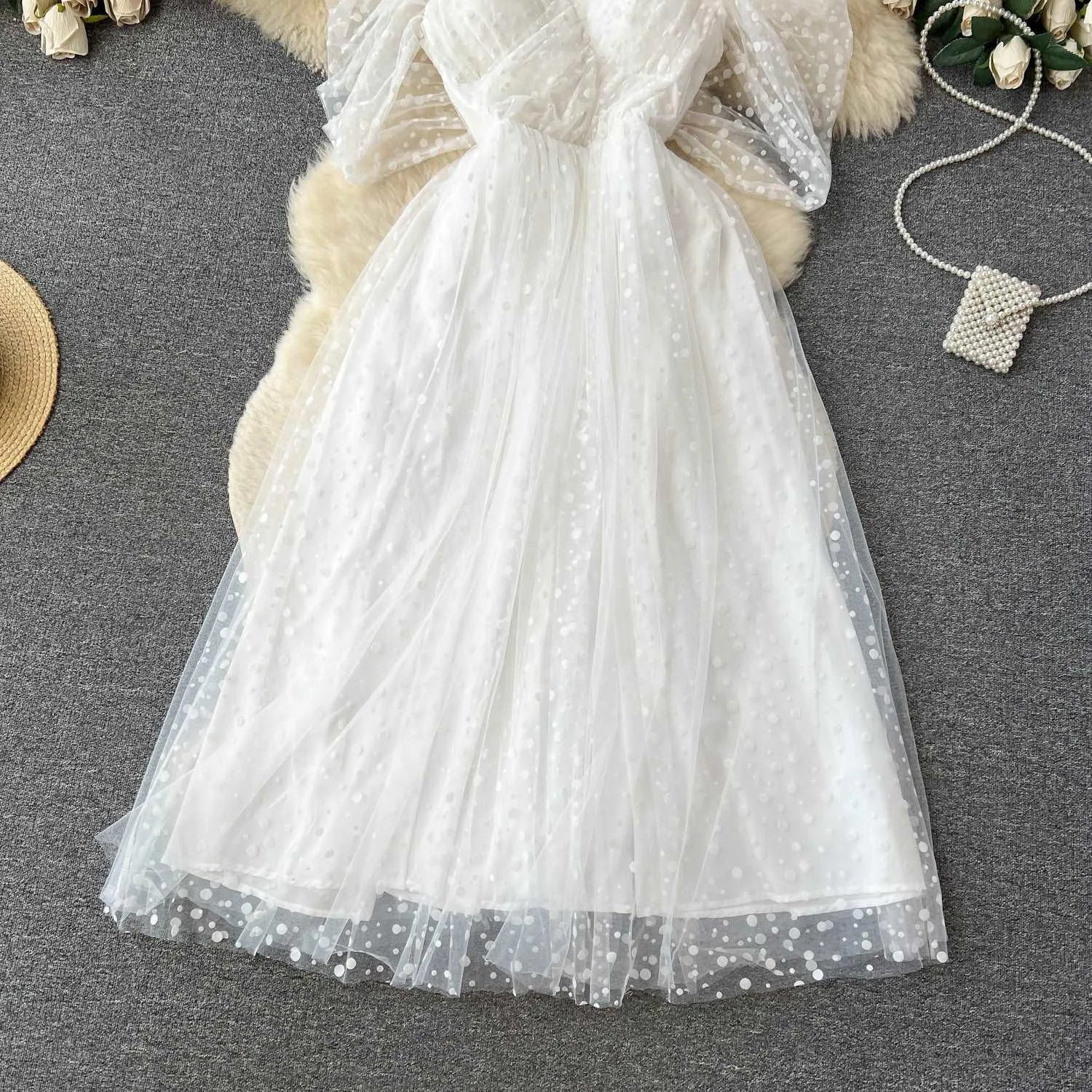 Valenzora | Luxury French white dress