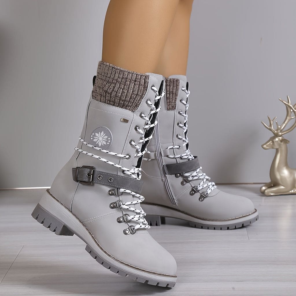 Valenzora – Elegante gestrickte Thermostiefel