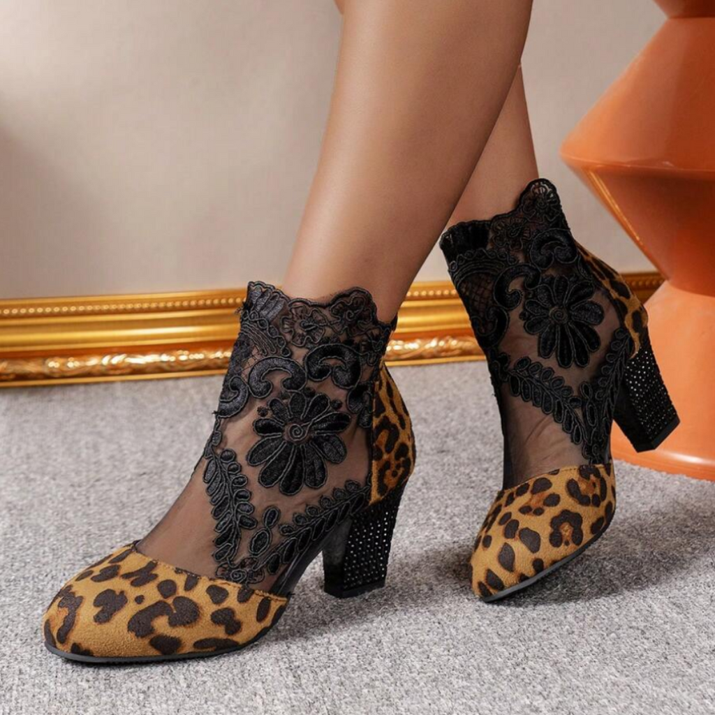 Valenzora | Bestickte High-Heel-Stiefel – Trendiges Schuhwerk
