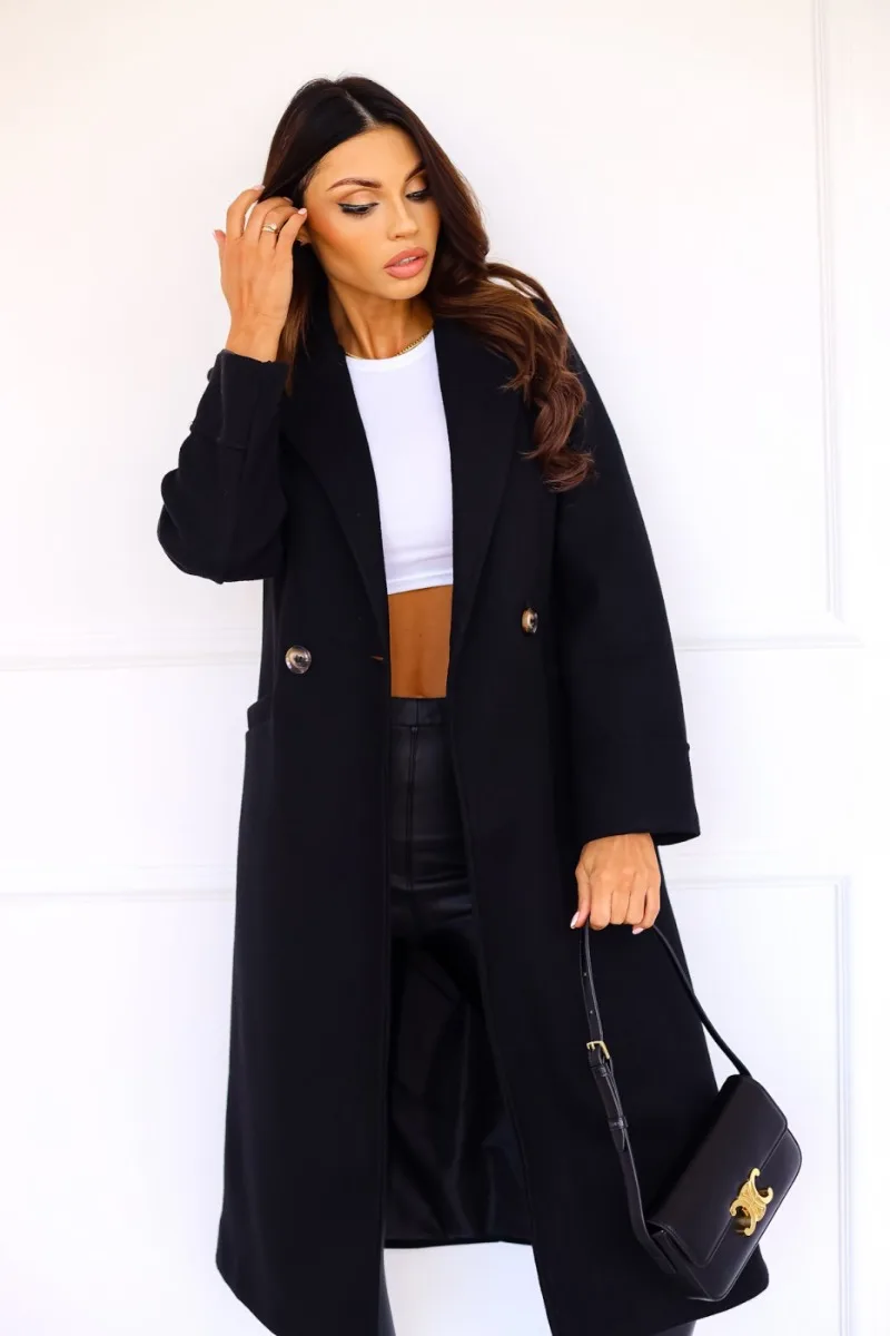 Valenzora | Classic long trench coat with