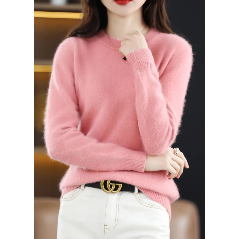 Valenzora | Damen Kaschmirpullover, luxuriöser Rundhals, weich & modisch