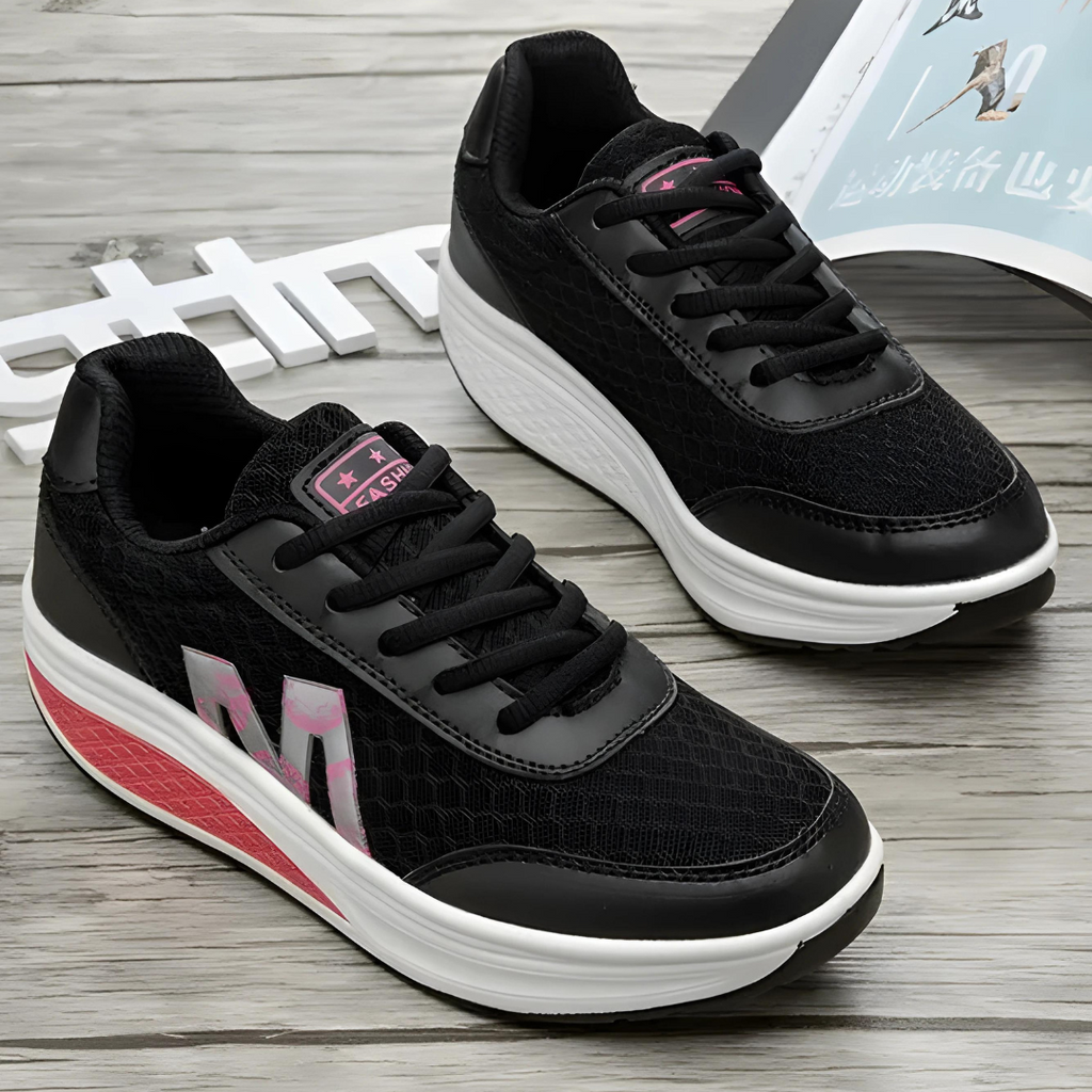 Elegante Schnür-Wedge-Sneaker