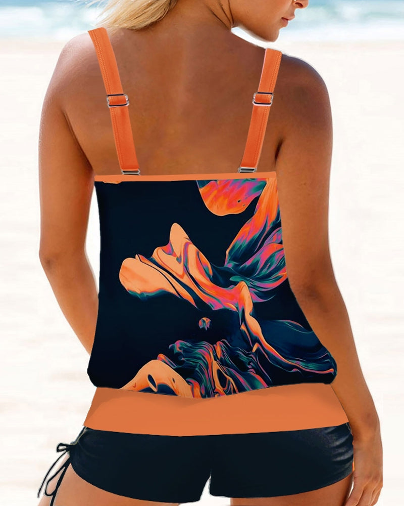 Valenzora | Tankini swimsuit with stylish print