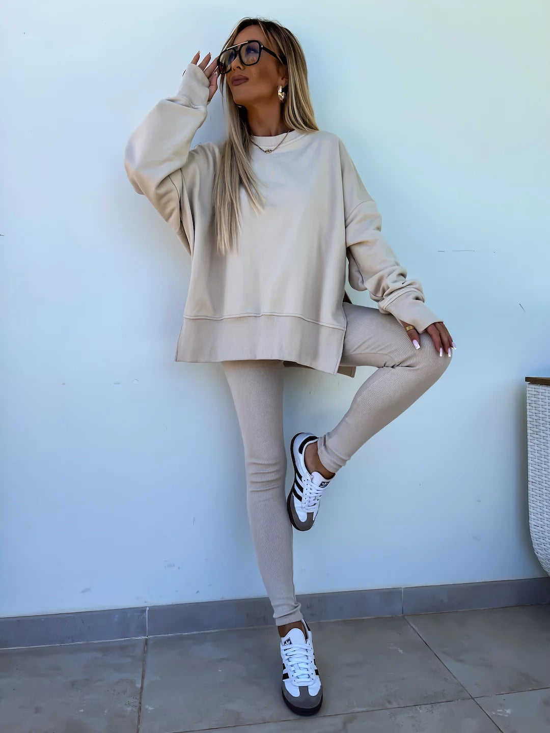 Valenzora | Damen Anzug im Relaxed-Stil mit langen Ärmeln – Winter-Set