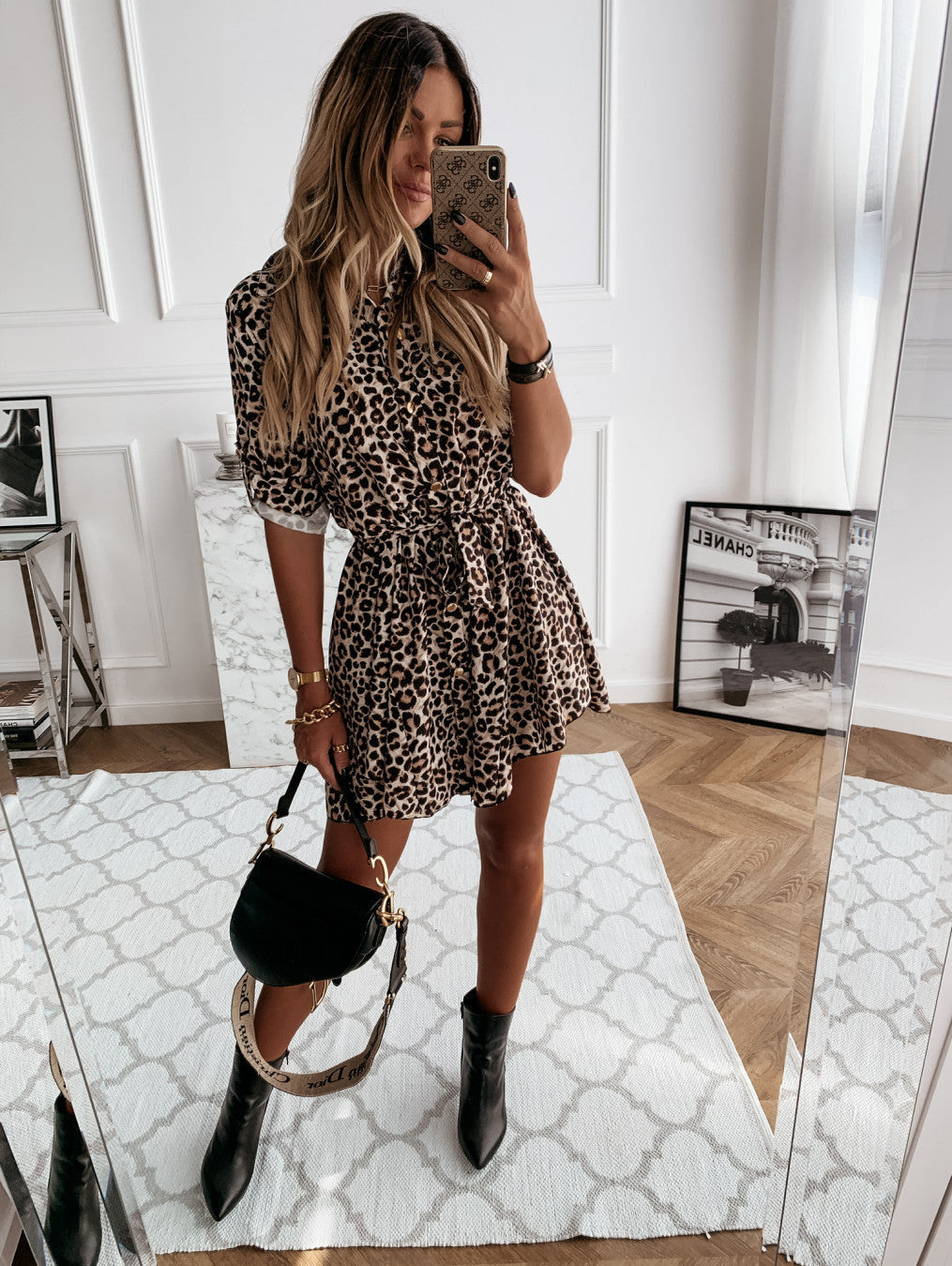 Valenzora | Wrap front short-sleeved mini dress