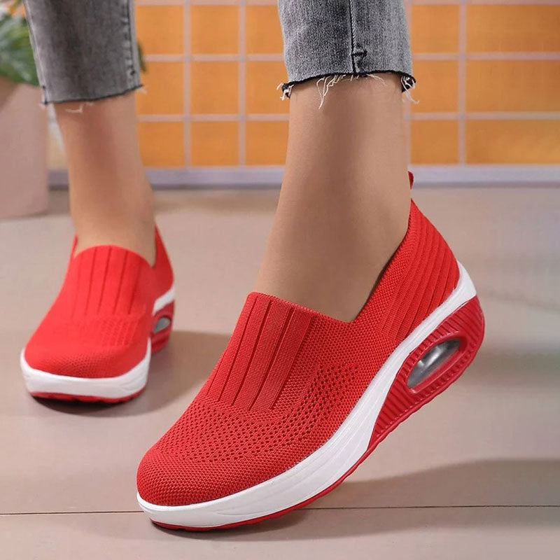 Valenzora | Breathable Slip-on Sneakers with Ergonomic Sole for Women