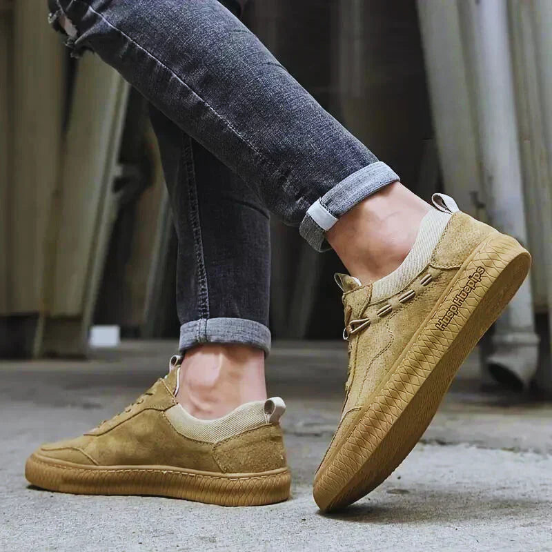 Valenzora | Suede Sneakers with Textured Sole