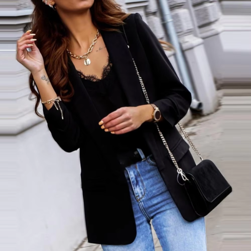 Valenzora | Stylish women's blazers with single button closure, ideal for work