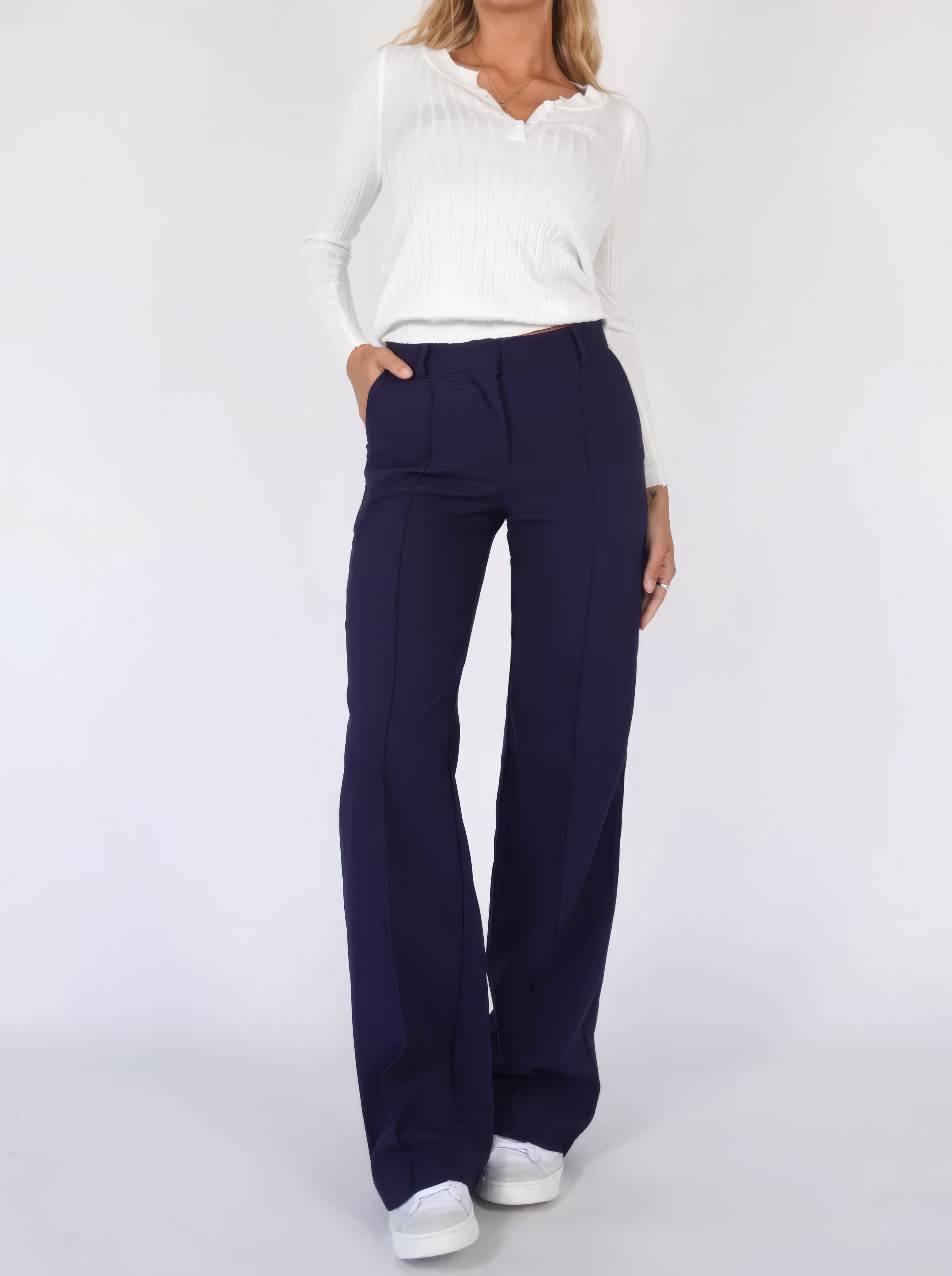 Valenzora | Timeless Classic High Waist Trousers