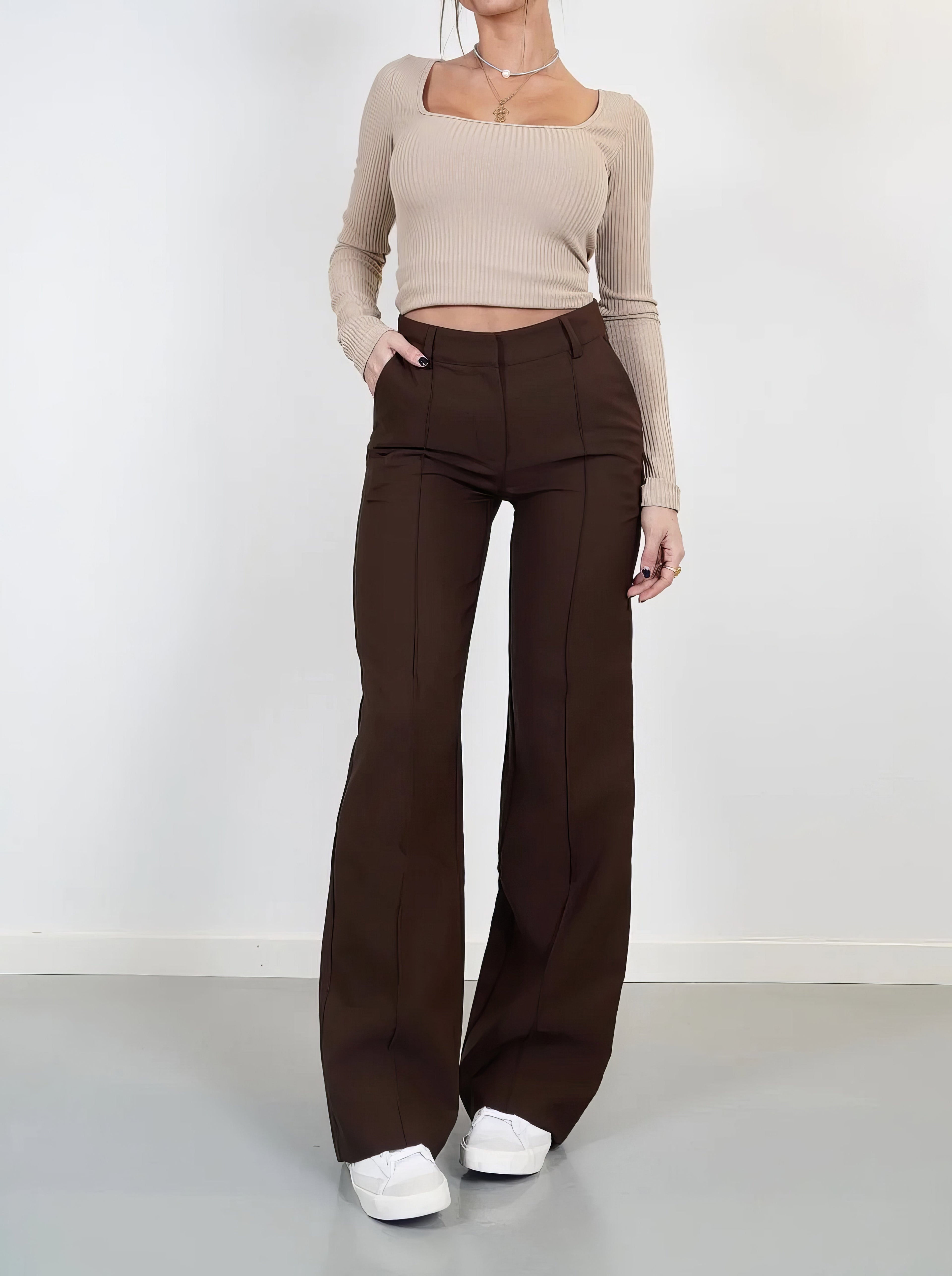 Valenzora | Timeless Classic High Waist Trousers