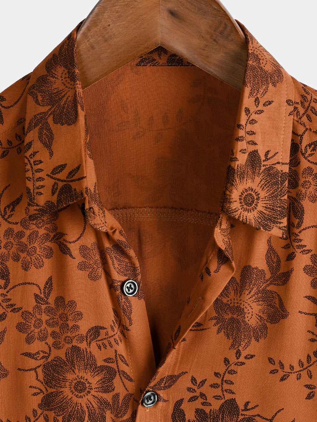 Valenzora | Retro Floral Pattern Short Sleeves