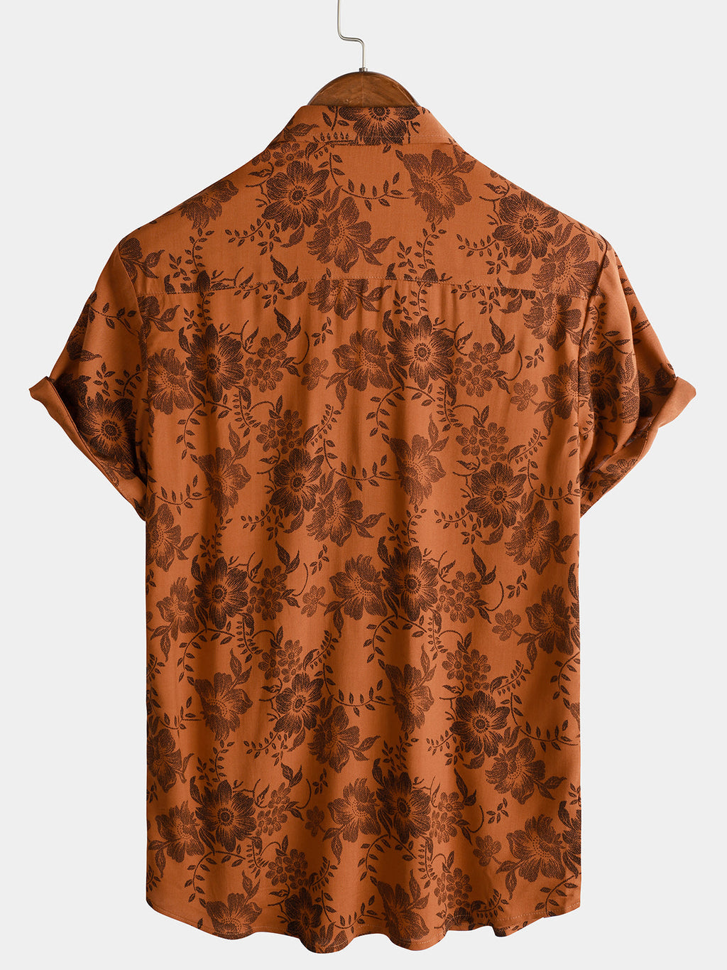 Valenzora | Retro Floral Pattern Short Sleeves