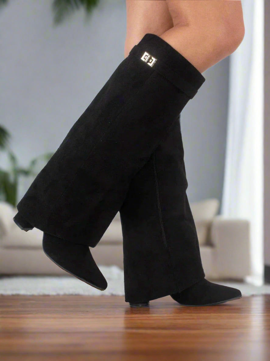 Valenzora | High Boots for Women with Hidden Heel and Modern Design