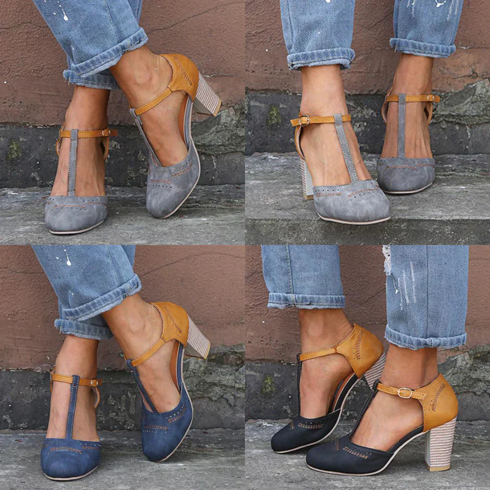 Valenzora | Retro high-heeled sandals