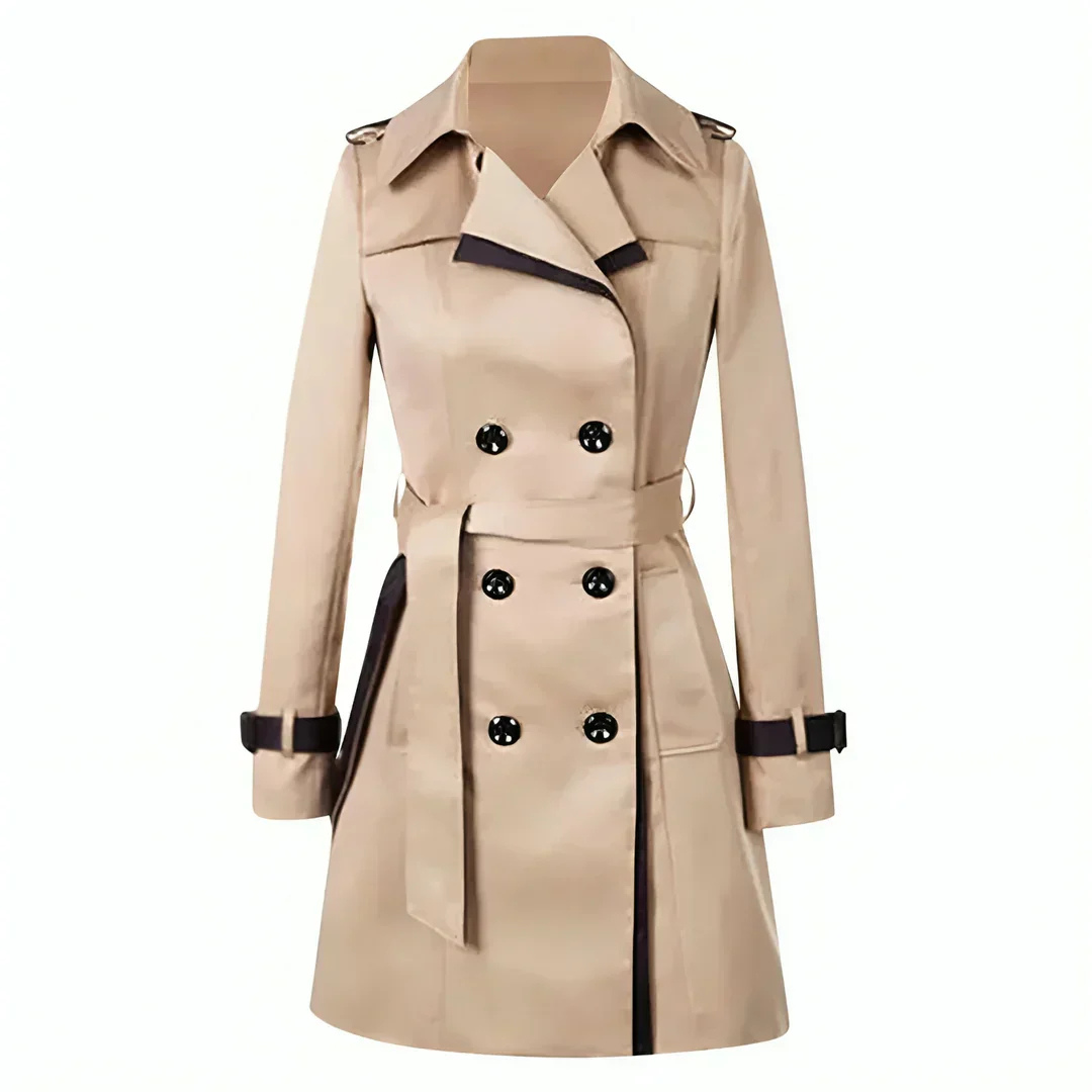 Valenzora | Long, loose-fitting trench coat for women, stylish