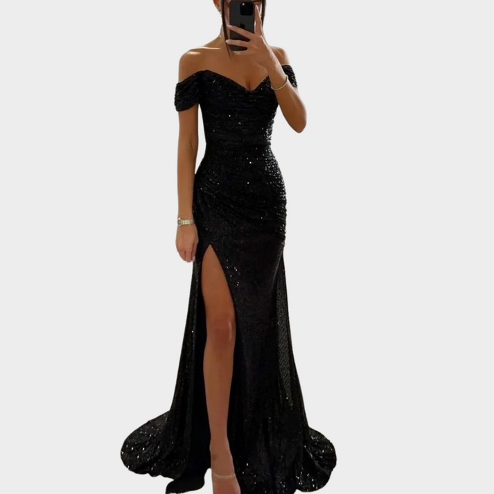 Valenzora | Elegantes, langes Damen-Abendkleid mit Schlitz