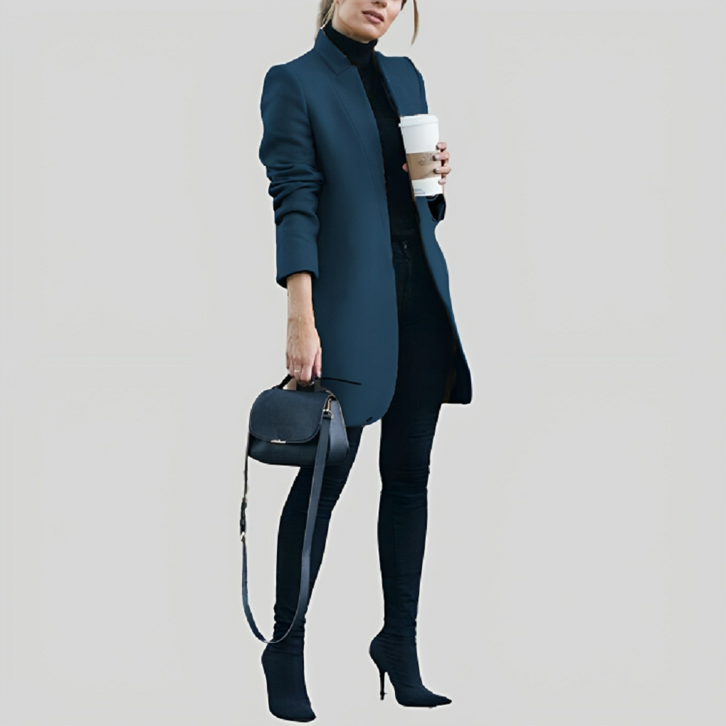 Valenzora | Women's Autumn/Winter Wool Blazer - Stylish & Warm for Cold Days