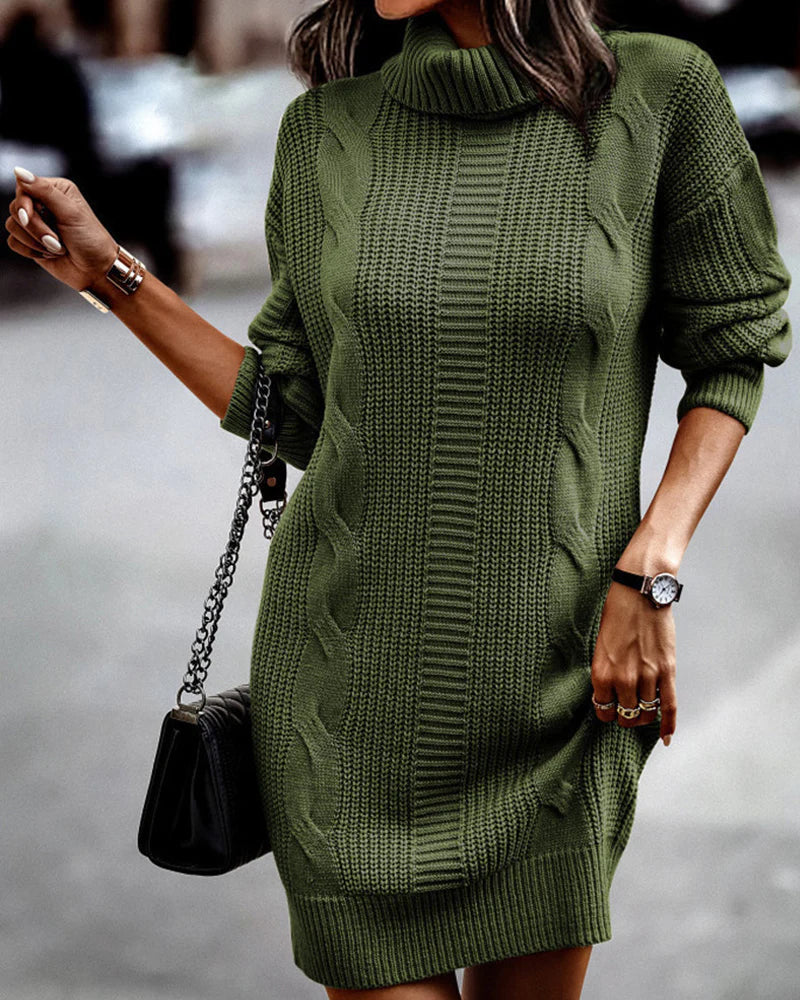 Valenzora | Chic autumn knit dress for women