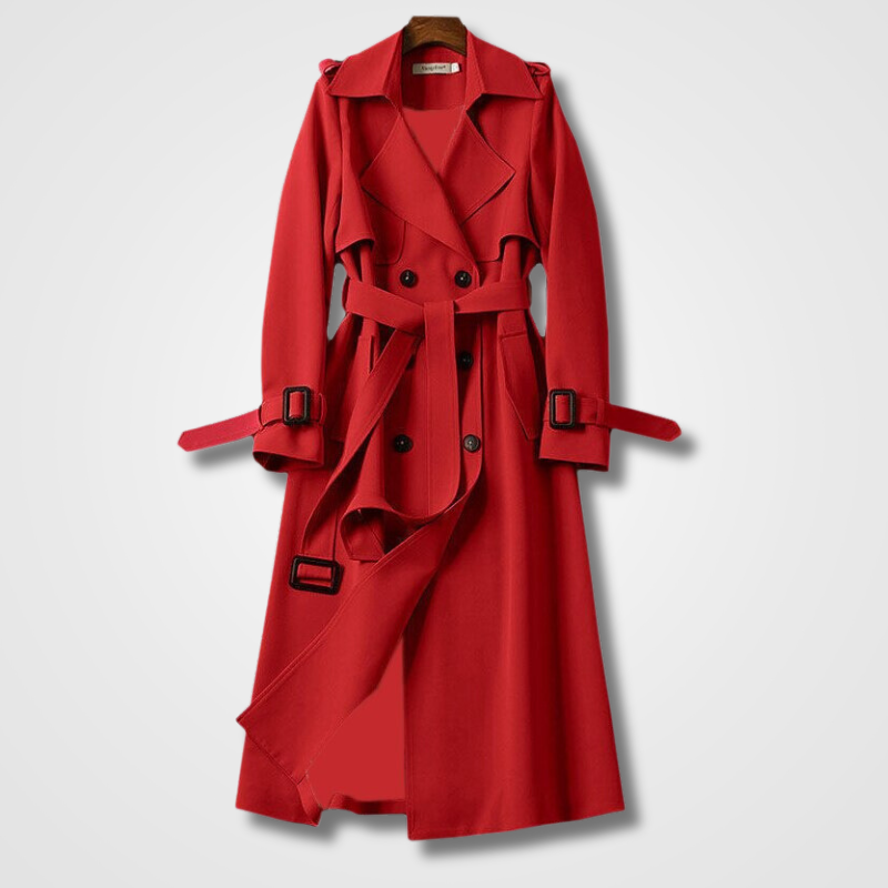 Valenzora | Casual Long Trench Coat With
