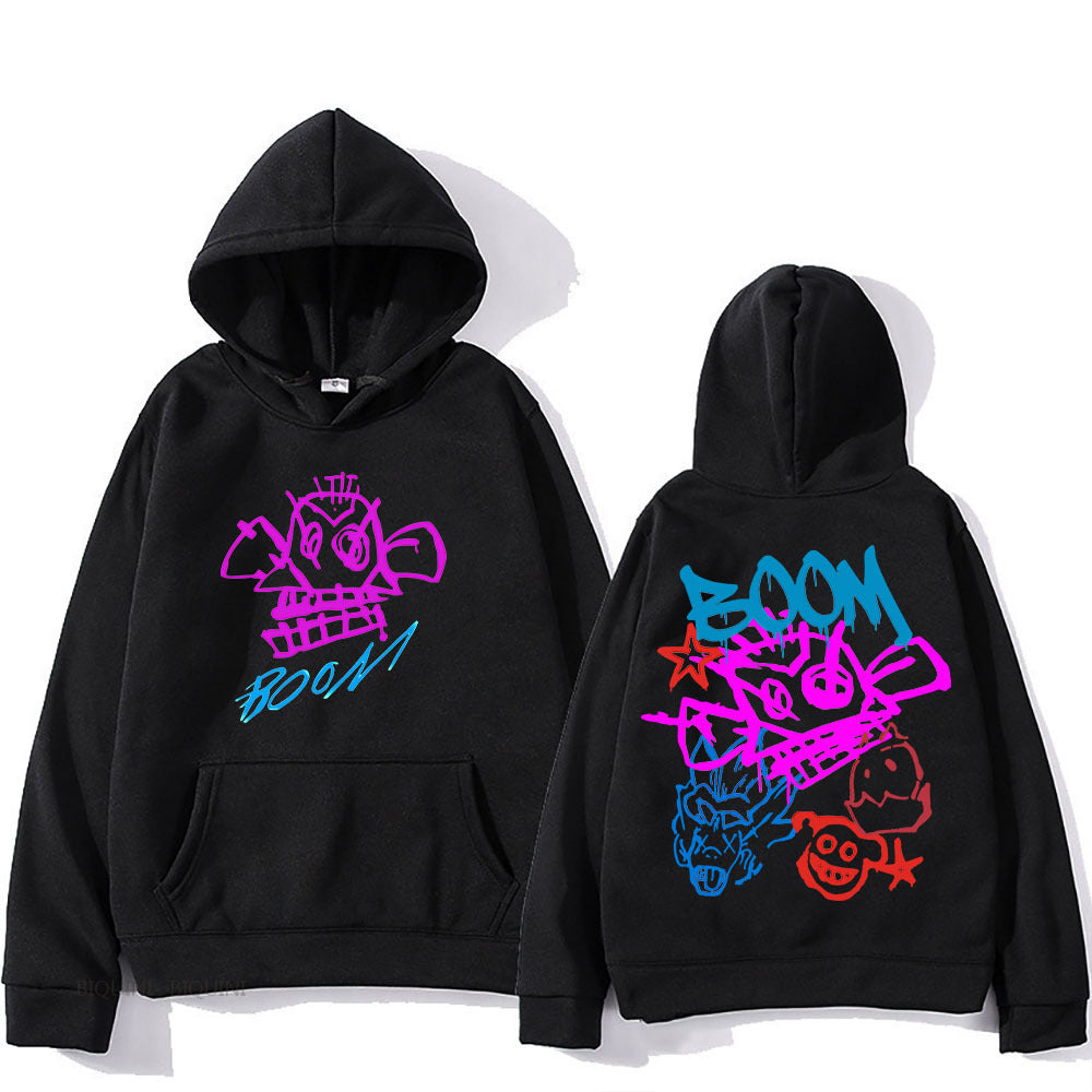 Valenzora | Arcane Jinx Cartoon Langarm-Kapuzenpullover