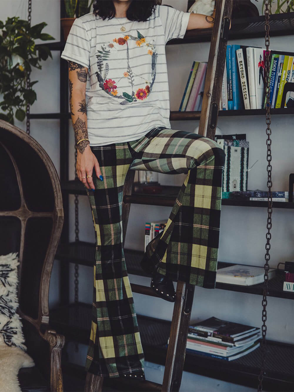 Valenzora | Retro-Hose mit weitem Bein