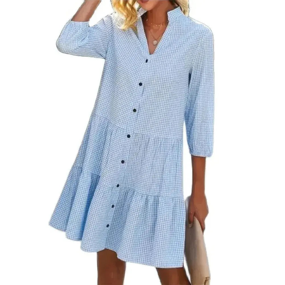 Valenzora | Elegant vest dress with button closure