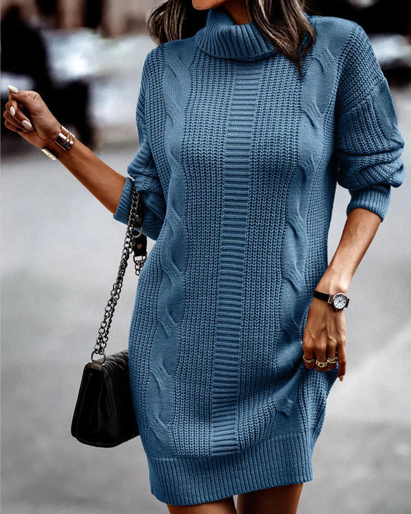 Valenzora | Chic autumn knit dress for women